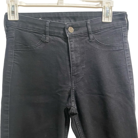 H&M Black Skinny Ankle Regular Waist‎ &Denim Jeans size 27 - Picture 2 of 6
